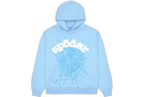 Sp5der Web Hoodie Sky Blue - Sneakerzone