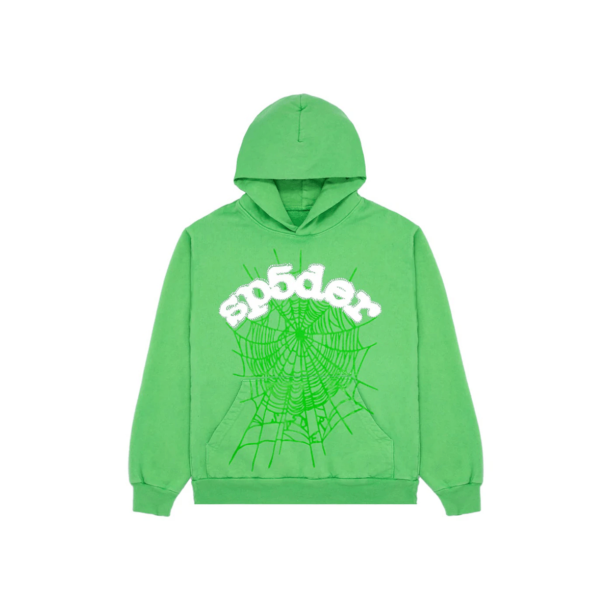 Sp5der Web Hoodie Slime Green - Sneakerzone
