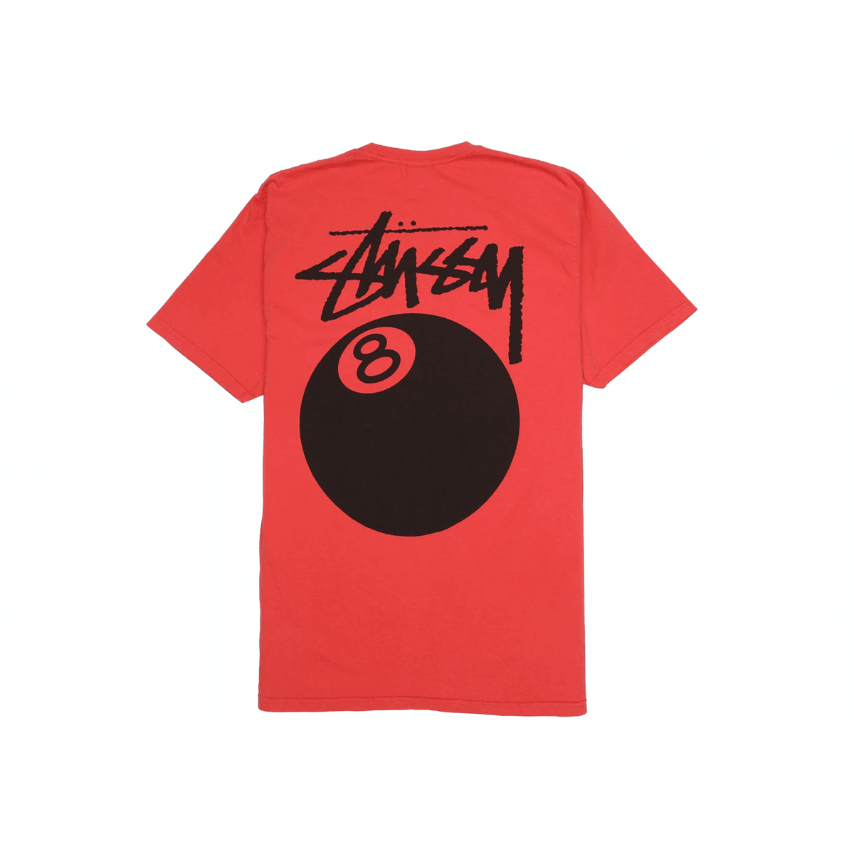 Stussy 8 Ball Pigment Dyed Tee Guava - Sneakerzone