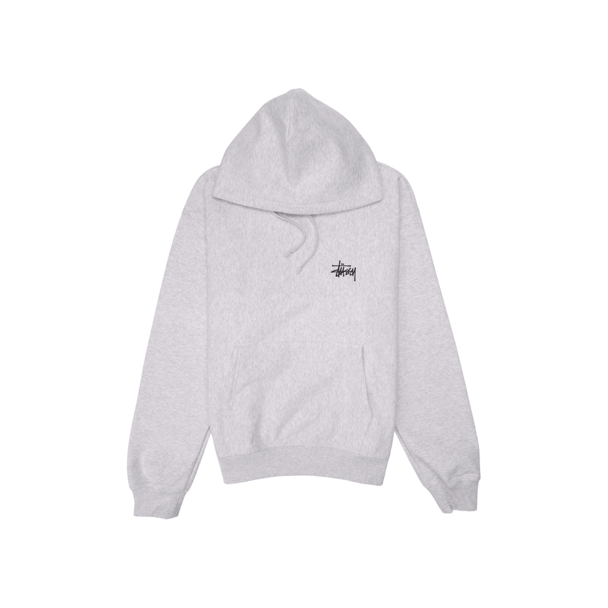 Stussy Basic Hoodie Ash Heather - Sneakerzone