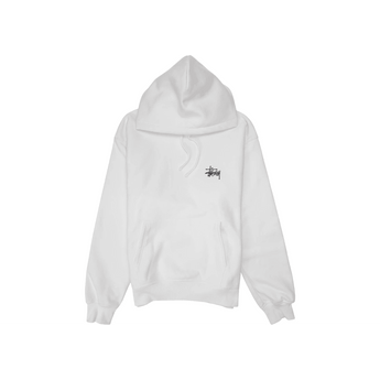 Stussy Basic Hoodie White/Black - Sneakerzone