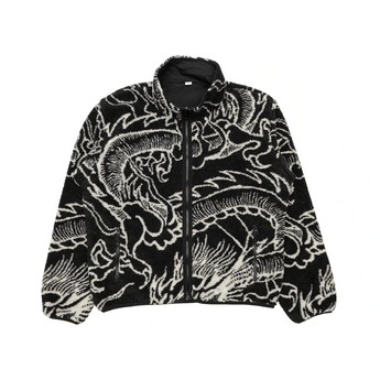 Stussy Dragon Sherpa Jacket Black - Sneakerzone