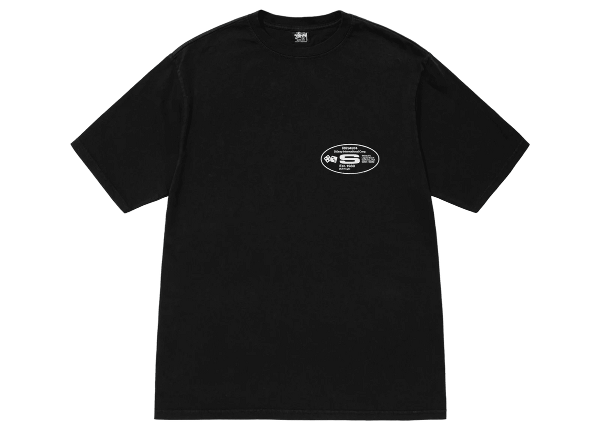Stussy Oval Corp. T-shirt Pigment Dyed Black  secondary image
