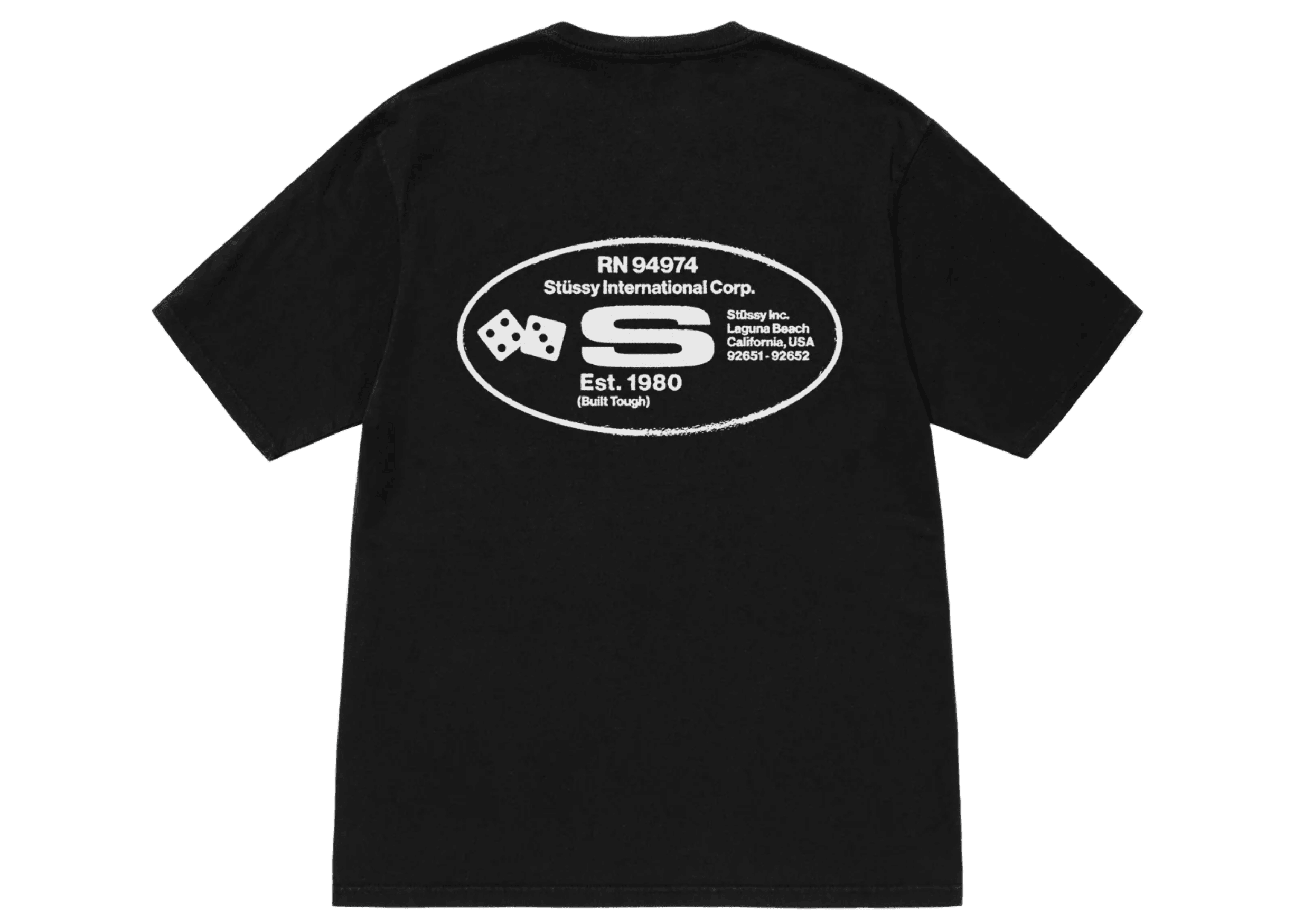 Stussy Oval Corp. T-shirt Pigment Dyed Black - Sneakerzone
