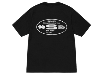 Stussy Oval Corp. T-shirt Pigment Dyed Black - Sneakerzone