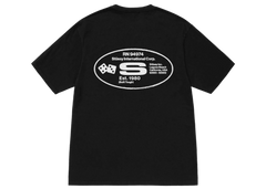 Stussy Oval Corp. T-shirt Pigment Dyed Black - Sneakerzone