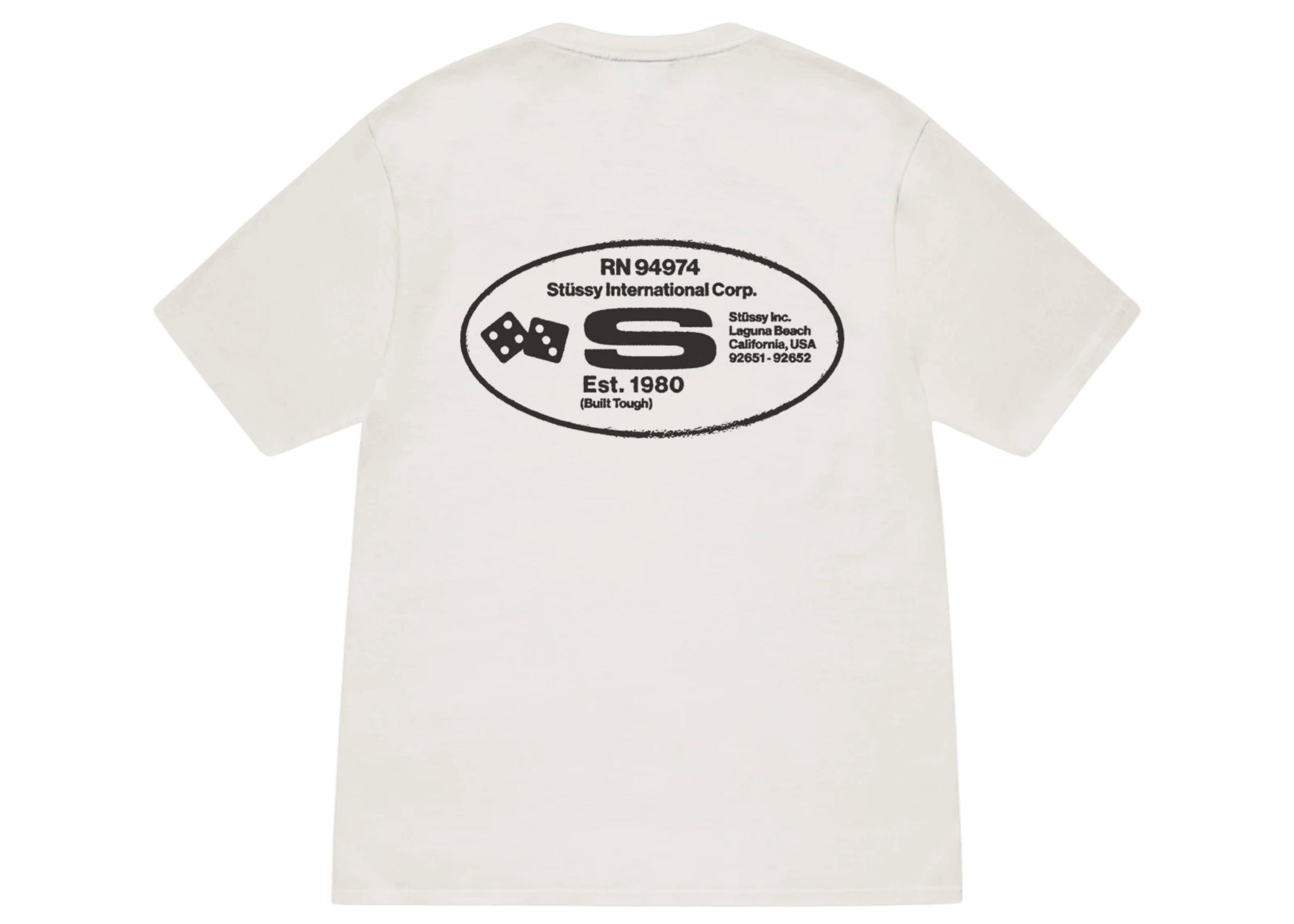 Stussy Oval Corp. T-shirt Pigment Dyed Natural - Sneakerzone