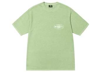 Stüssy Oval Corp. T-shirt Pigment Dyed Sage - Sneakerzone