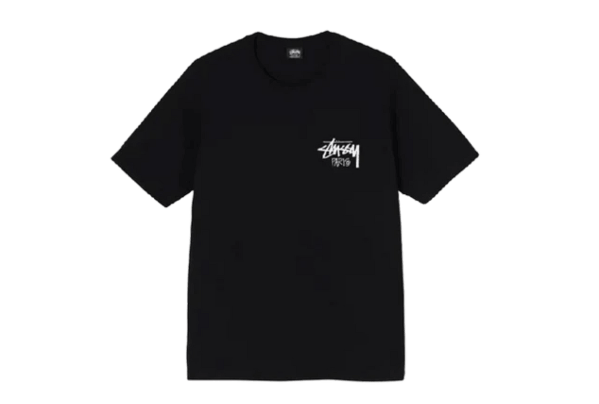 Stussy Paris Tee Black - Sneakerzone