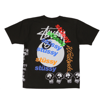 Stüssy Test Strike Pigment Dyed Tee Black - Sneakerzone