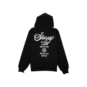 Stussy World Tour Hoodie Black - Sneakerzone
