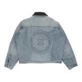 Stüssy x Levi's Embossed Praglad Trucker Jacket Stussy Rugged-Blue - Sneakerzone