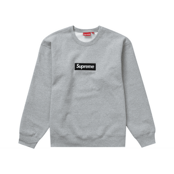 Supreme Box Logo Crewneck Heather Grey - Sneakerzone