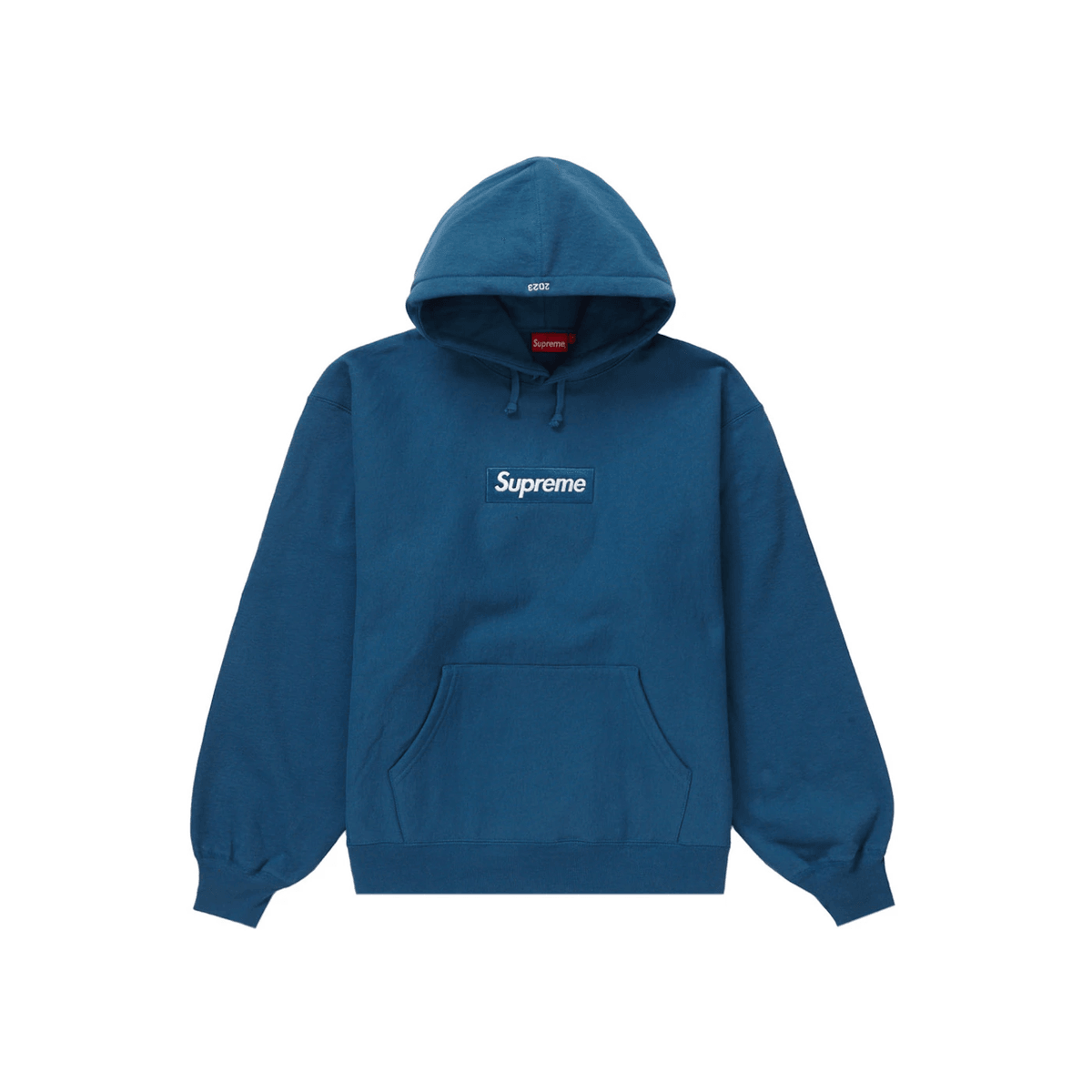 Supreme Box Logo Hooded Sweatshirt Blue - Sneakerzone