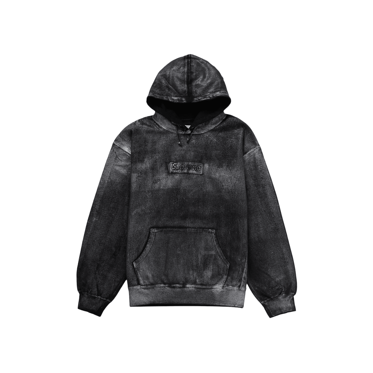 Supreme MM6 Maison Margiela Foil Box Logo Hooded Sweatshirt Black - Sneakerzone