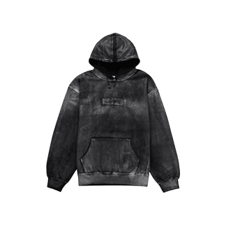 Supreme MM6 Maison Margiela Foil Box Logo Hooded Sweatshirt Black - Sneakerzone