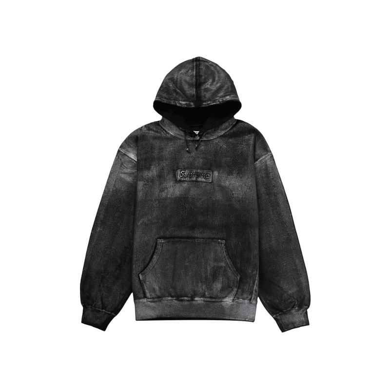 Supreme MM6 Maison Margiela Foil Box Logo Hooded Sweatshirt Black product image
