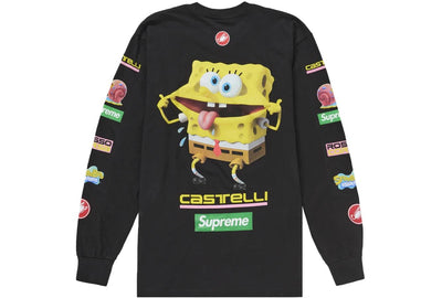 Supreme SpongeBob/Castelli Racing L/S Tee Black