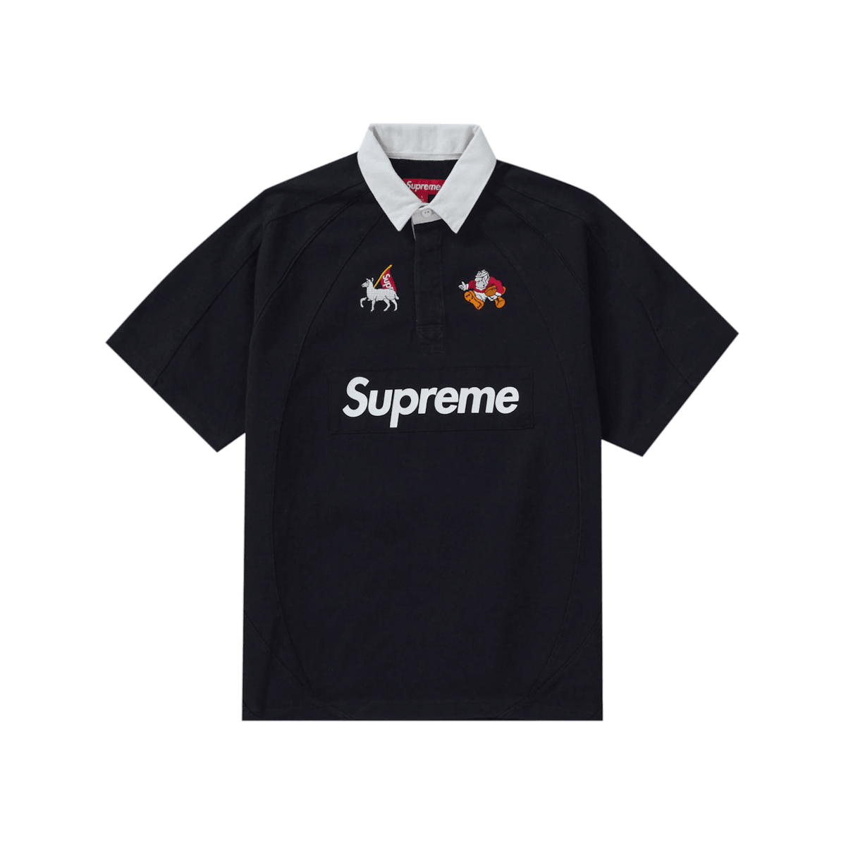 Supreme S/S Rugby Black - Sneakerzone