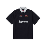 Supreme S/S Rugby Black - Sneakerzone