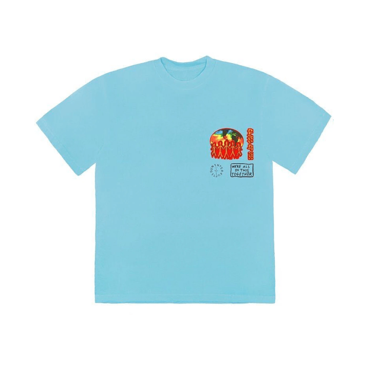 Travis Scott Cactus Jack C/O 2020 T-shirt Light Blue - Sneakerzone