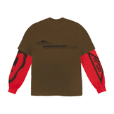 Travis Scott Cactus Jack Crossover Longsleeve Tee Brown - Sneakerzone