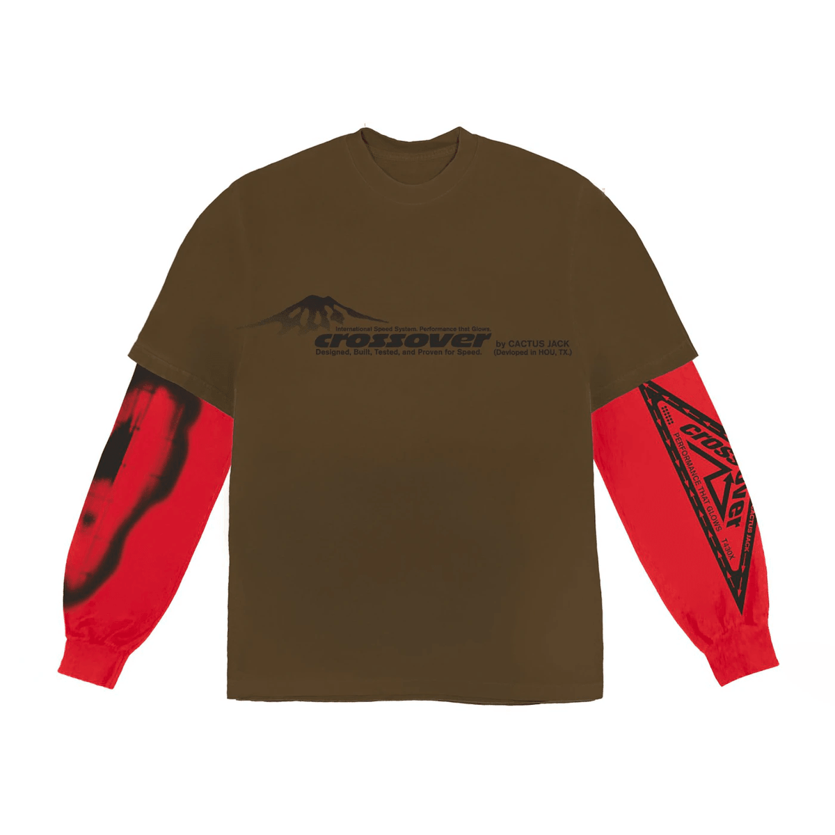 Travis Scott Cactus Jack Crossover Longsleeve Tee Brown - Sneakerzone
