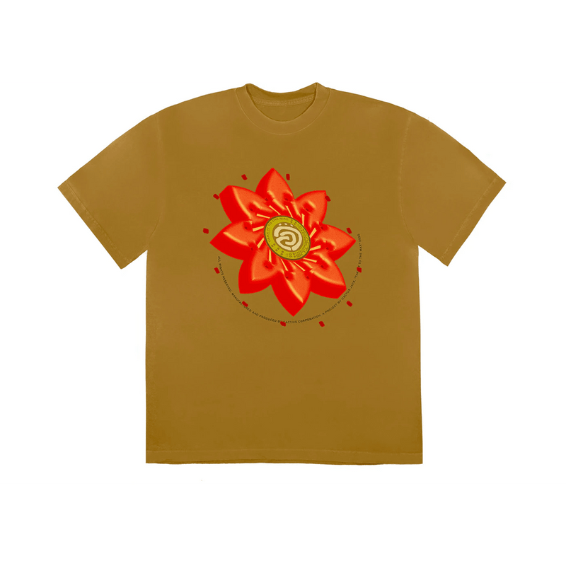 Travis Scott Cactus Jack Flower T-shirt Gold  product image
