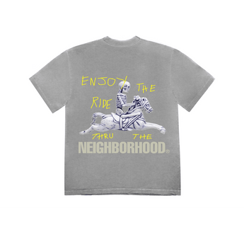 Travis Scott Cactus Jack x Neighborhood Carousel T-shirt Grey - Sneakerzone