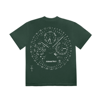 Travis Scott CJ x Audemars Piguet Watch Face Tee Green - Sneakerzone