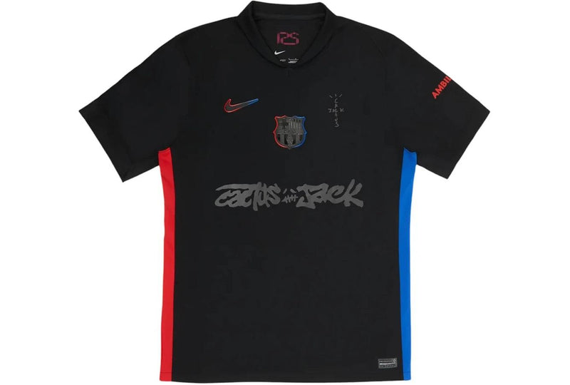 Travis Scott x FC Barcelona 2024/25 Match Away Cactus Jack Jersey Black product image