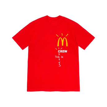 Travis Scott x McDonald's Crew T-shirt Red - Sneakerzone