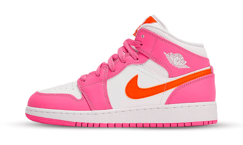 Air Jordan 1 Mid Pinksicle Safety Orange product image