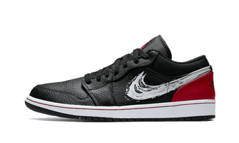 Air Jordan 1 Low Brushstroke Black Air Jordan
