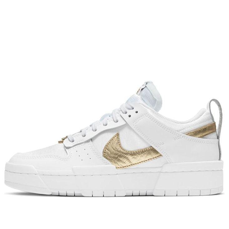 Dunk Low Disrupt White Metallic Gold - Sneakerzone