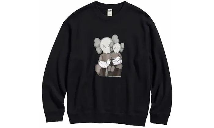 KAWS x Uniqlo Longsleeve Sweatshirt Black - Sneakerzone