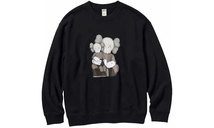 KAWS x Uniqlo Longsleeve Sweatshirt Black - Sneakerzone