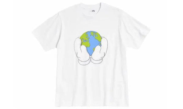 KAWS x Uniqlo Peace For All S/S Graphic T-shirt White - Sneakerzone