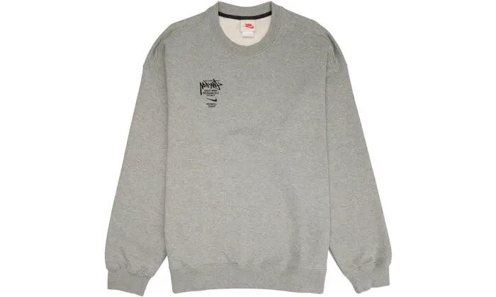 Nike x Stussy International Crewneck Sweatshirt Heather Grey - Sneakerzone