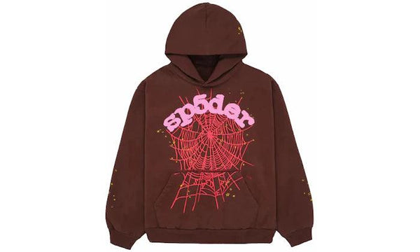 Sp5der Web Hoodie Brown - Sneakerzone