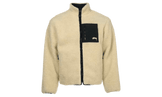 Stussy 8 Ball Sherpa Reversible Jacket Natural - Sneakerzone
