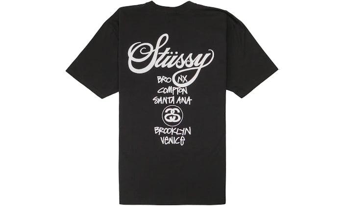 Stüssy World Tour T-shirt Black - Sneakerzone