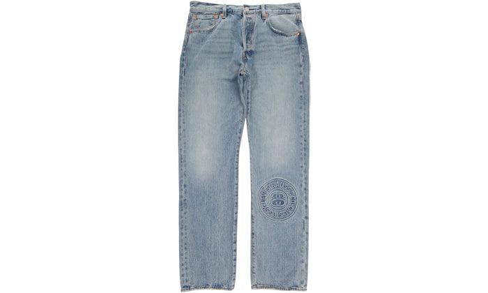 Stüssy x Levi's Embossed 501 Jeans Stussy Rugged-Blue - Sneakerzone